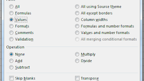 Copy Paste Dalam Excel Tanpa Menyertakan Rumus atau Datanya Saja